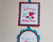 Elmo Banner Welcome Sign Sesame Street Birthday Party