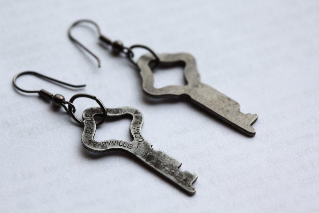 Vintage Key earrings