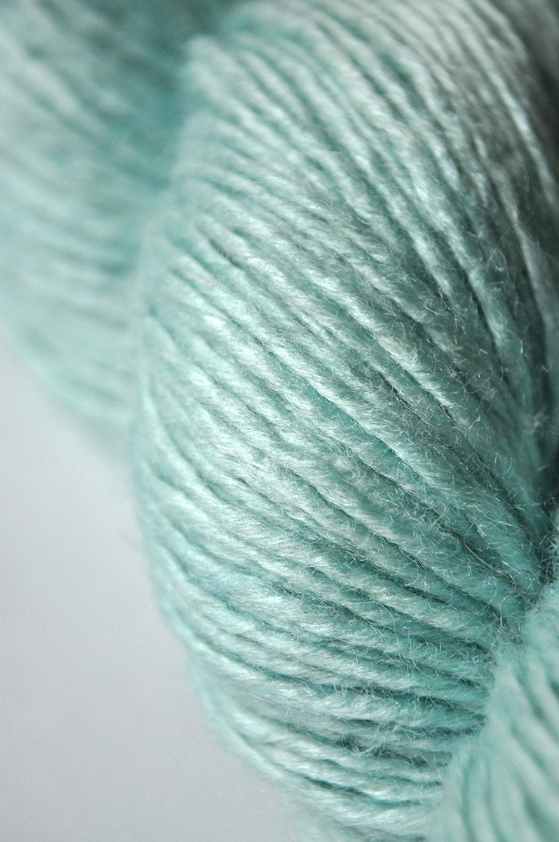 Rotten mint candy OOAK - Merino/Silk Yarn DK weight