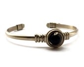 Wire Wrap Friendly Bracelet with Black Onyx stone