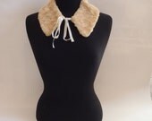 Brown fur lolita collar sz s-m