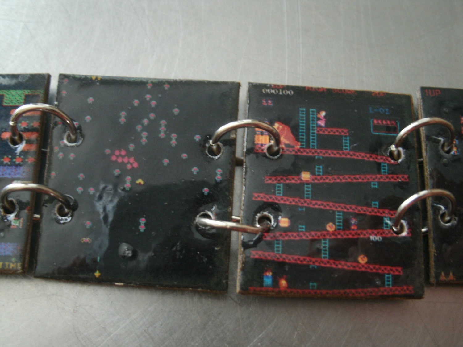 vintage arcade game screen bracelet