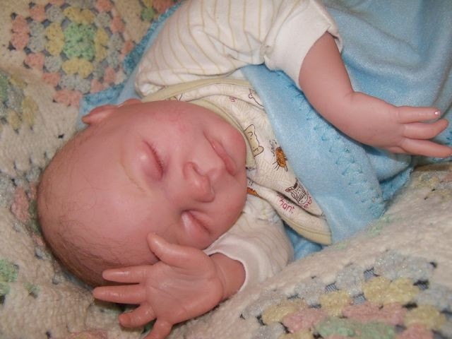 PRICE REDUCED - Adorable Reborn Baby Doll Ben Sculpt by Jessica Schenk
