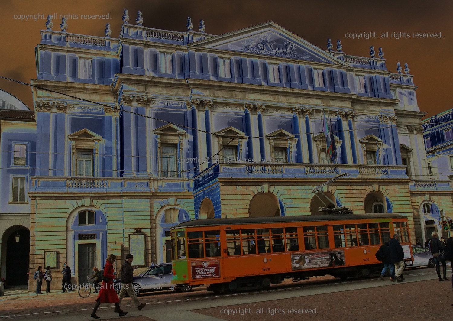 Original Photography Teatro Alla Scala for Interior Design Fine Art