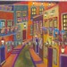 Acrylic on canvas 24x30 Farolitos (Street light)