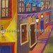 Acrylic on canvas 24x30 Farolitos (Street light)