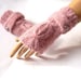 Hand Knit Gloves, Fingerless mitten, Winter Fashion, Fall Fashion, Pink Gloves, Arm Warmer, Holiday Accessories, Winter Accessories