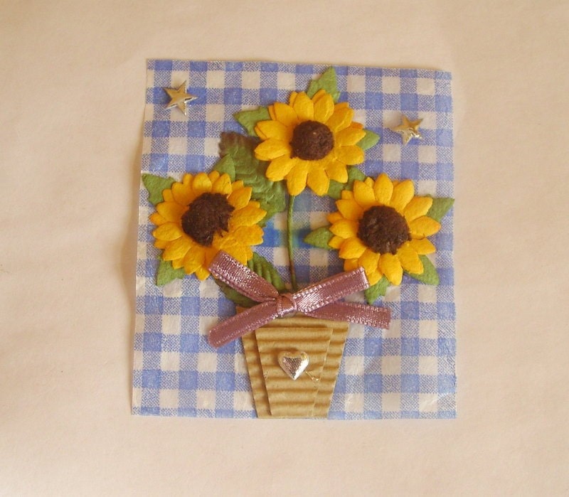 Sunflower Card Topper