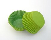 Lime Green Greaseproof Baking Cups