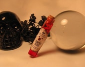 True Blood Inspired Vial of V Vampire blood pendant/ necklace (your choice silver chain or cord)