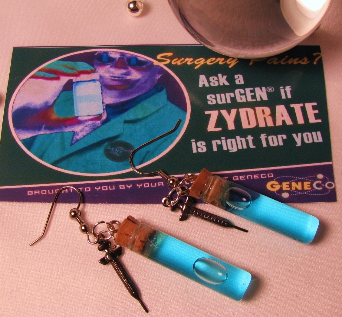 Zydrate Original Vial Earrings Custom made