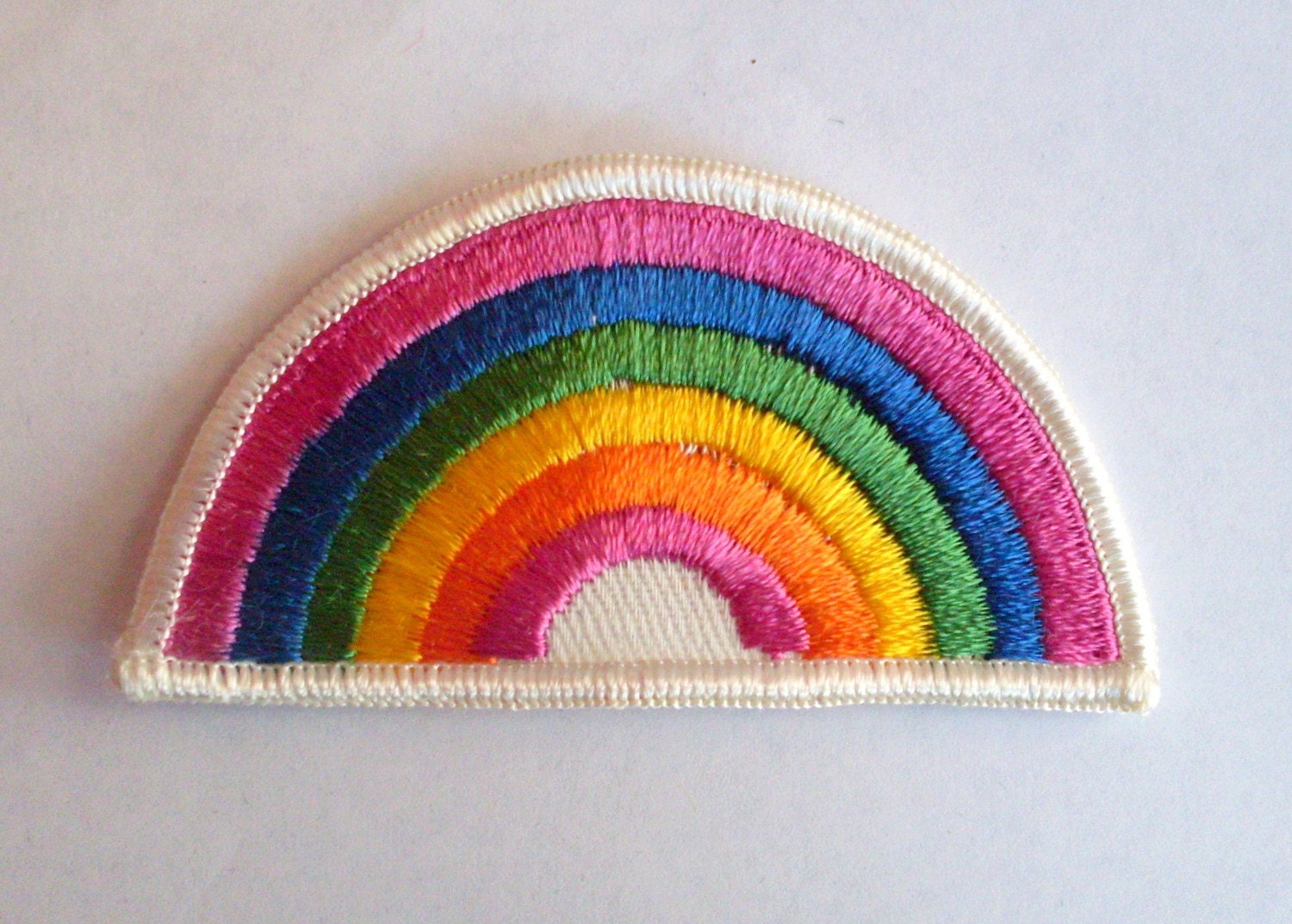 Rainbow - 1970's New Vintage Patch Applique - TesoroViejo