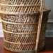 Pair High Fan Back Chairs. Throne Chairs. Armchair. Rattan. Wicker. Mid Century. Spring. Alfresco Dining. Patio Furniture. Interior Design.