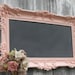 HOLLYWOOD REGENCY WEDDING Chalkboard Pink Baroque Ornate Girl Nursery French Country Kitchen 36inx21in Shabby Chic Cottage Romantic