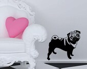 Pug Dog Vinyl Wall Decal