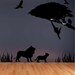 Safari Silhouette Vinyl Wall Decal