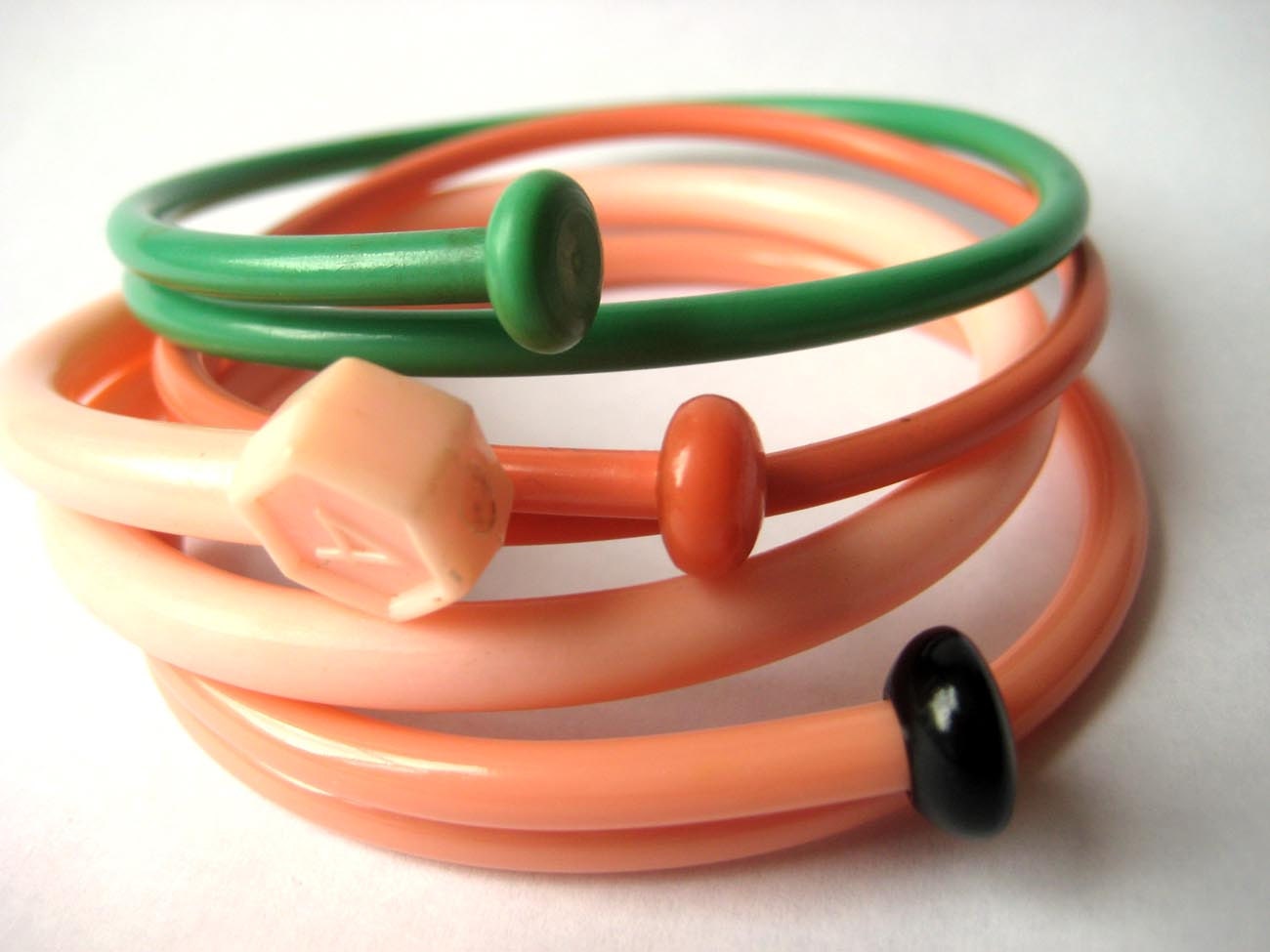 Recycled Knitting Needle Bracelets 50s Caravan Large