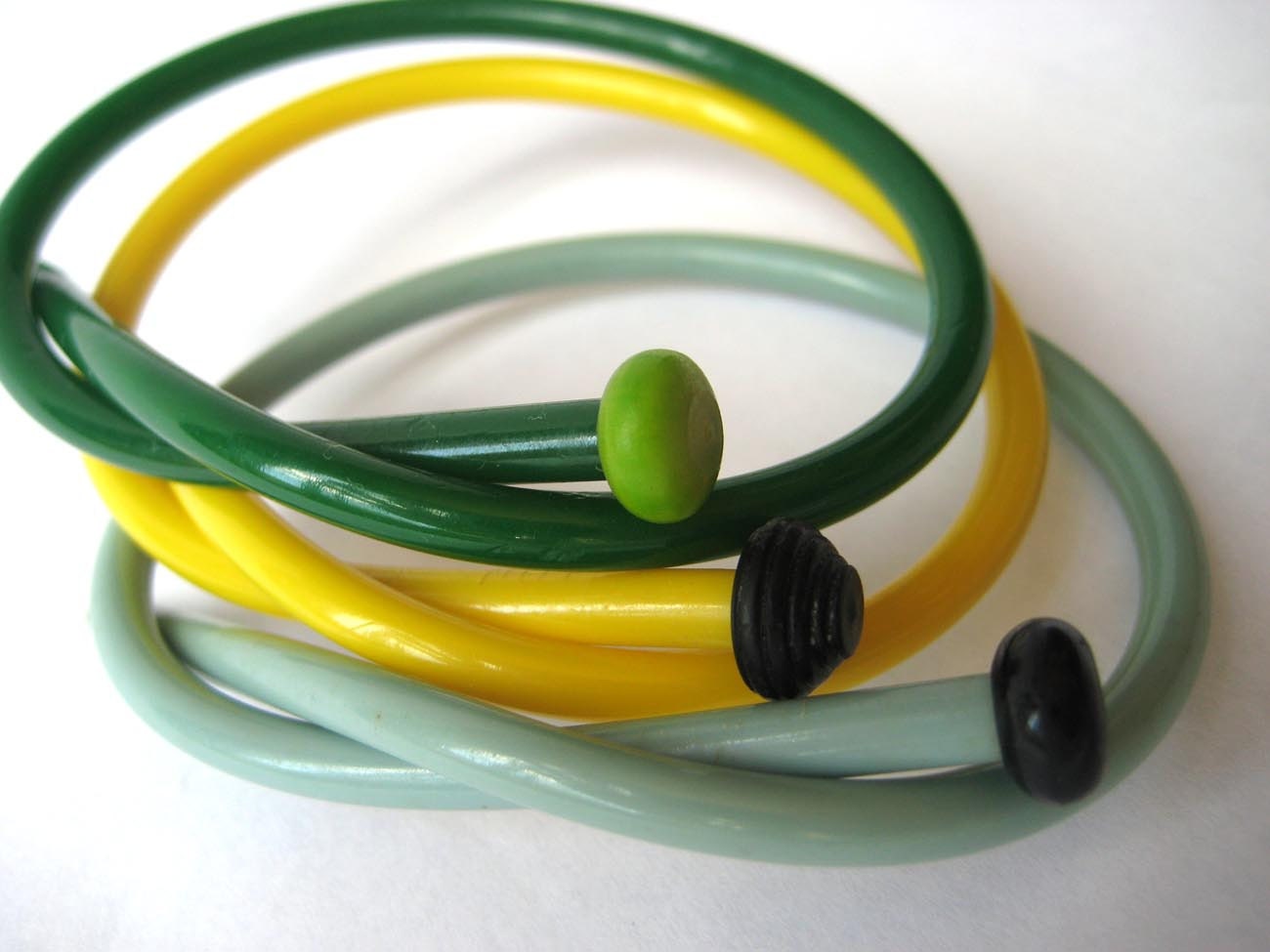 Recycled Vintage Knitting needle bracelets Seaside Knots SMALL / MEDIUM