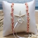Beach Wedding Ring Pillow-Orange Coral