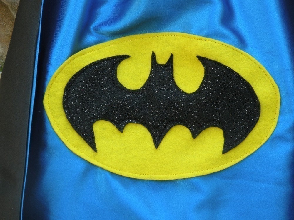 SALE FREE premium batman mask with this listing only Batboy double sided Super Hero Cape