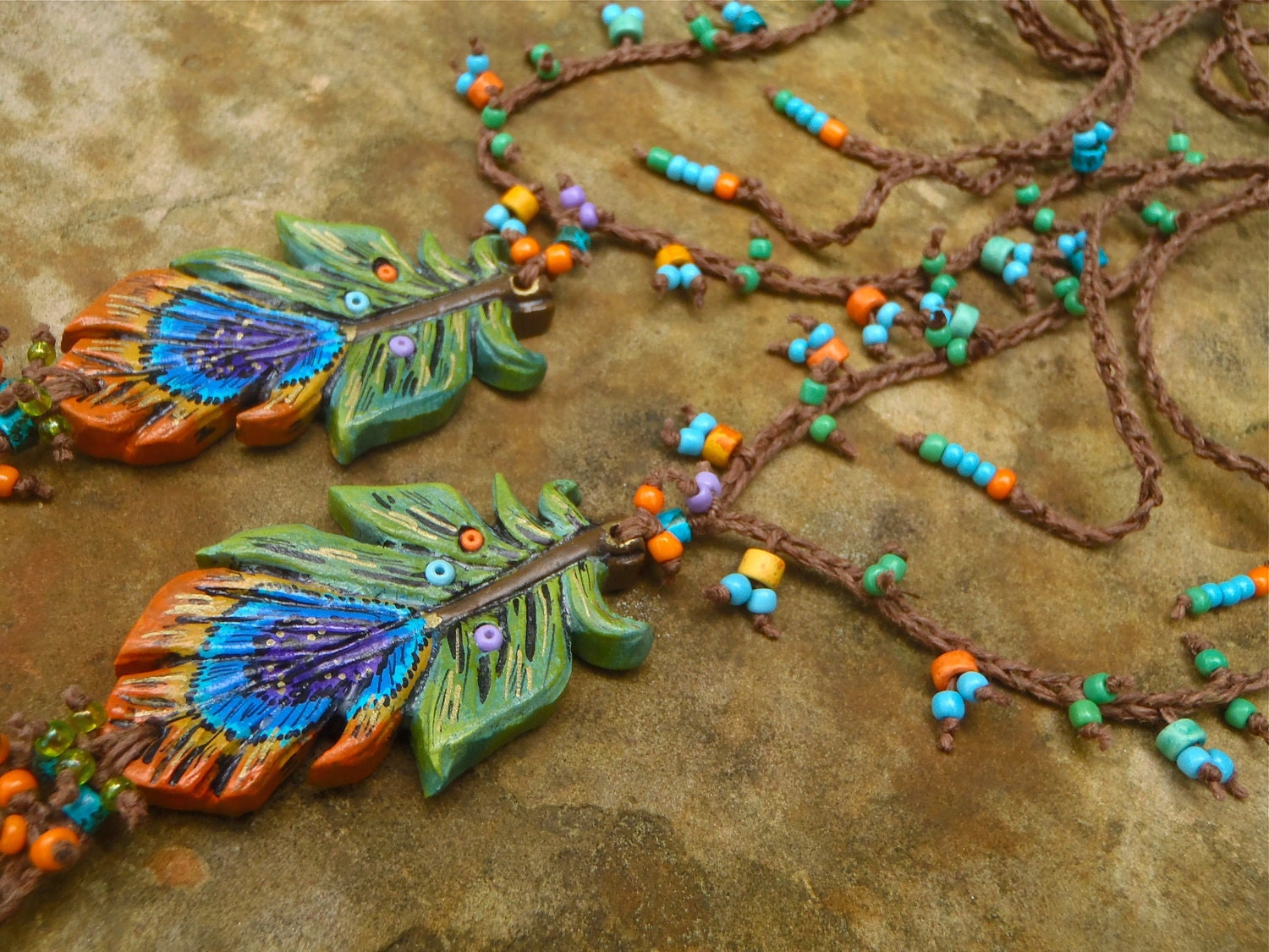 PEACOCK BAREFOOT sandals peacock feather beach wedding mykonos greek beads made to order hippie foot jewelry beach
