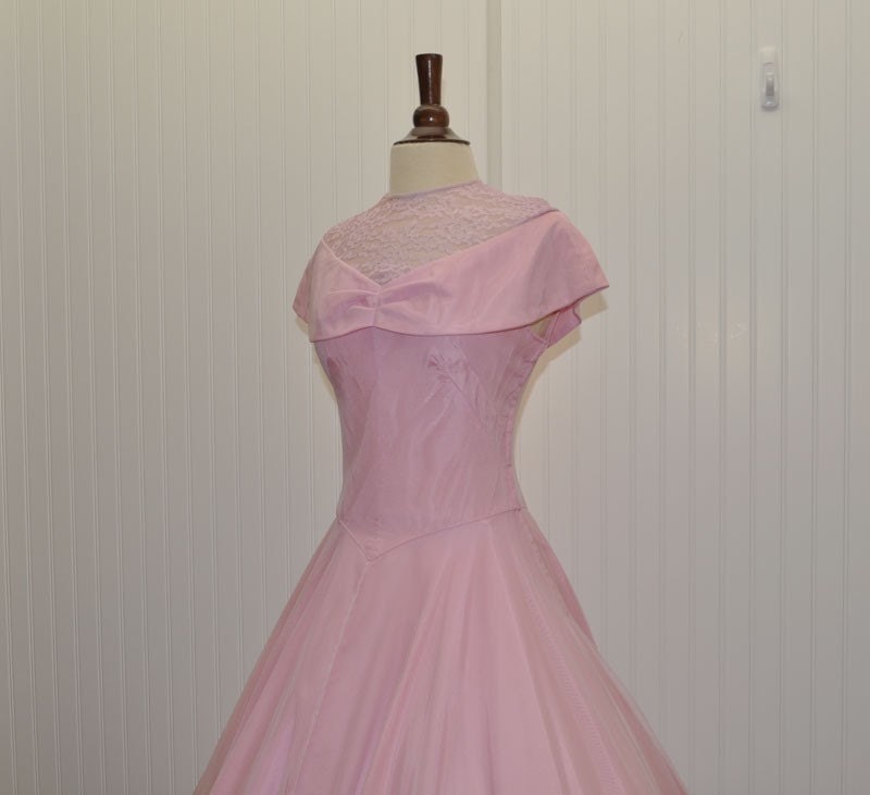 Vintage 1950 Dress Prom Party Cocktail Formal Wedding Dress