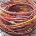 Orange Tango FiberWire - Handspun Art Wire for Jewelry - 3 FEET