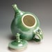 Reserved for Ritva - Handmade jade green porcelain two plus cup teapot - 424