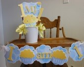 Cupcake 1st Birthday-Ultimate Sweet Yellow and Blue Cupcake Party Package Il_170x135