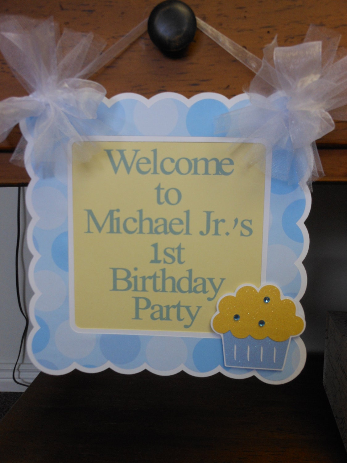 1st Birthday Blue and Yellow Cupcake Party Package Il_170x135