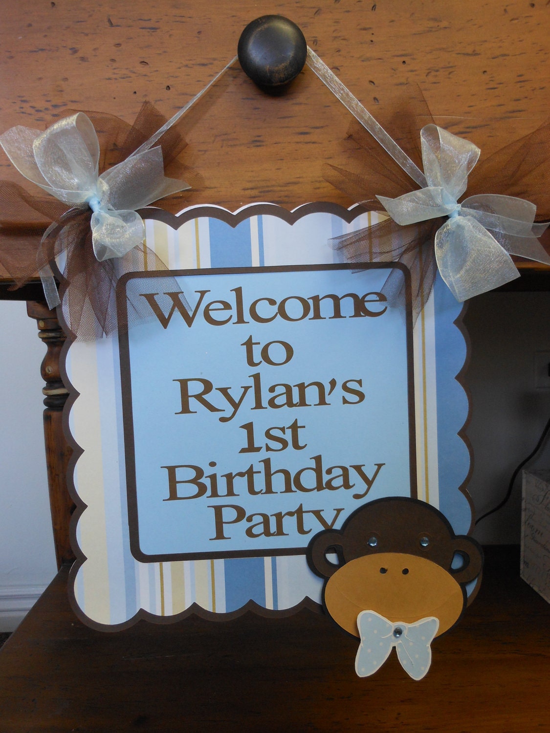 1st Birthday Petite Monkey Party Package Il_570xn