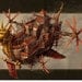 Imperial Airship Chinese Steampunk Print by James Ng