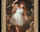 Little Fairy Girl Miniature Dollhouse Art Picture 5104