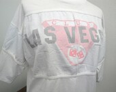 Vintage 80's Women's LAS VEGAS Club Pink One Size T-Shirt