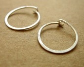 Small Sterling Silver Hoops - 1/2 inch