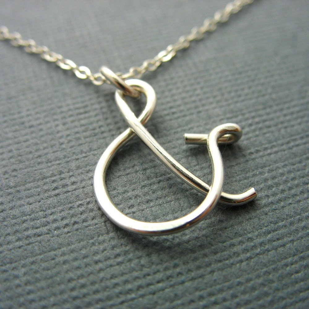 Ampersand Sterling Silver Pendant & Necklace