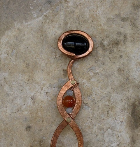 Onyx Hair Pin (Medium)