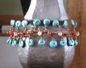 Wire Wrapped Turquoise Bracelet