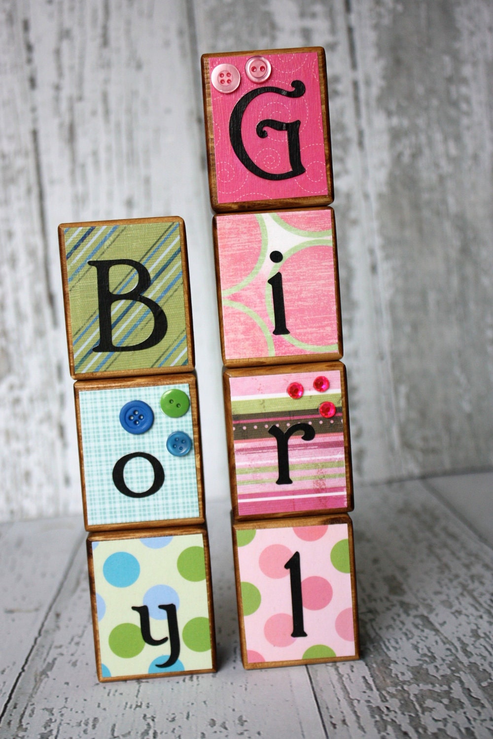 Boy and Girl Word Block Set