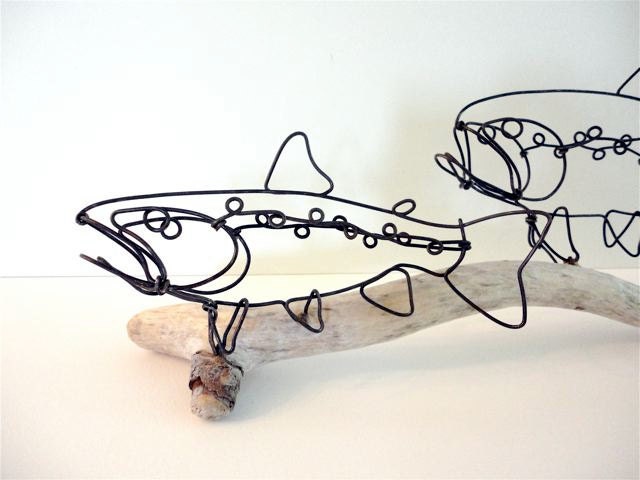 Trout Wire Sculpture
