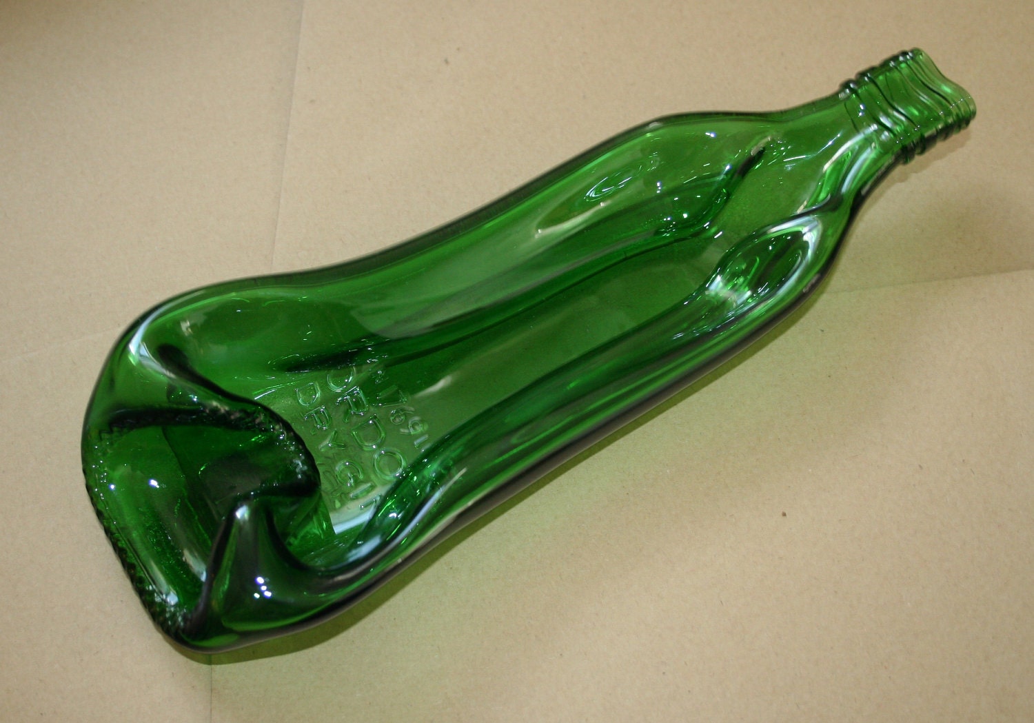 Gordons Gin Bright Green Recycled Bottle Bowl