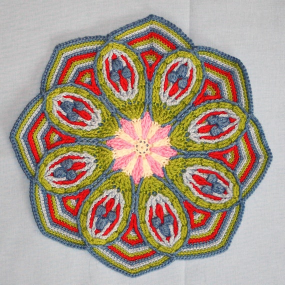Crochet Overlay Mandala No. 2  - Pattern - PDF