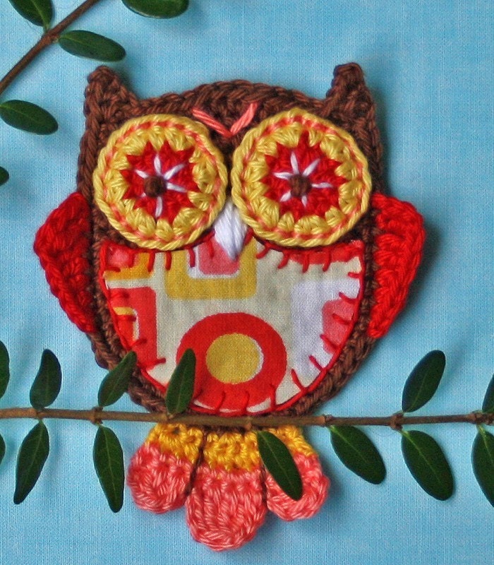 Applique Owl x2 - Vol.2 - Crochet Pattern