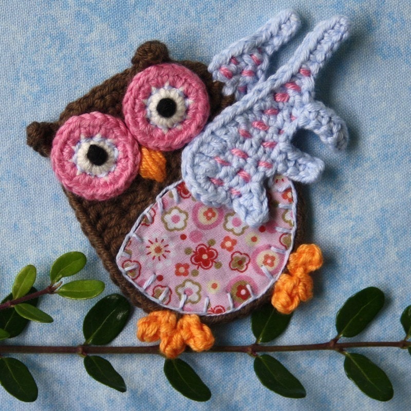 Applique Owl - Crochet Pattern