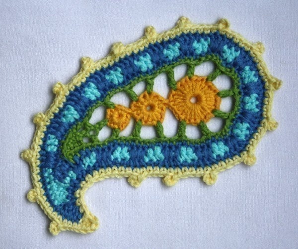 Paisley floral- crochet pattern