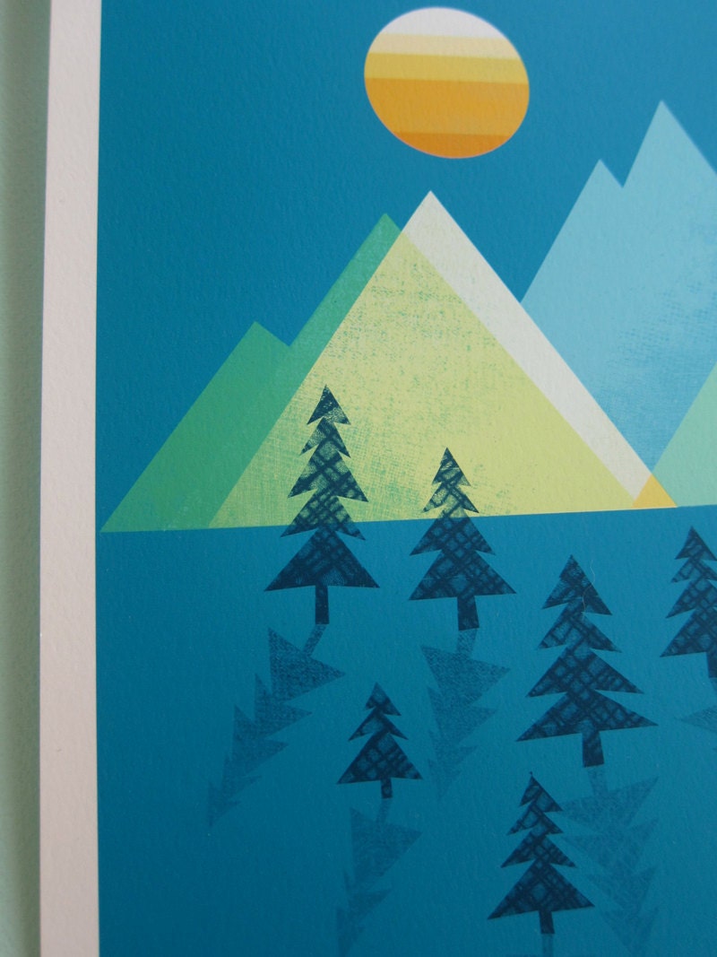 The Sun Sets Print