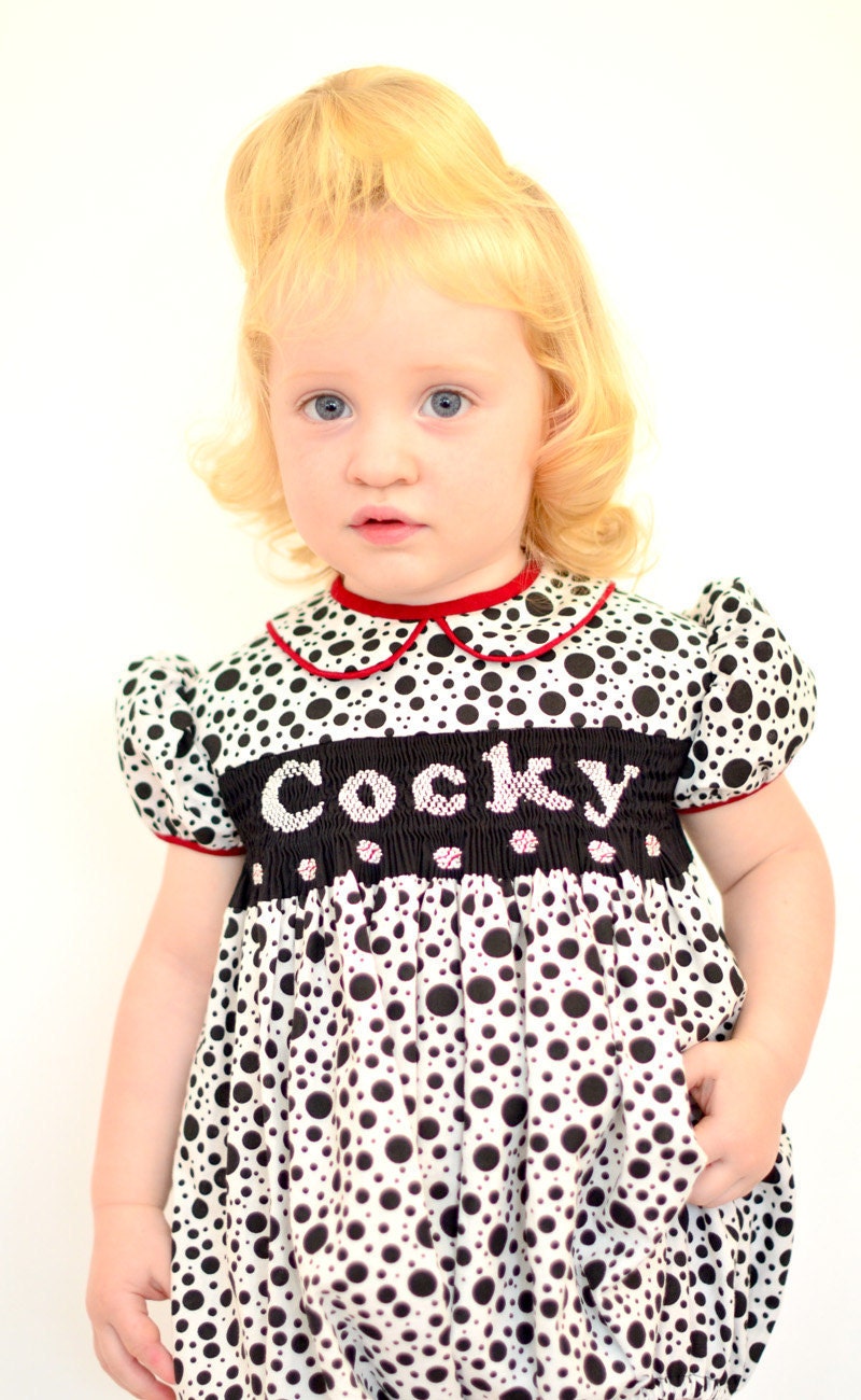 Girl's Hand Smocked Romper - Spirit - Available