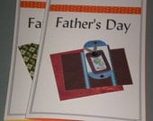Red or green plus orange Father's Day Card