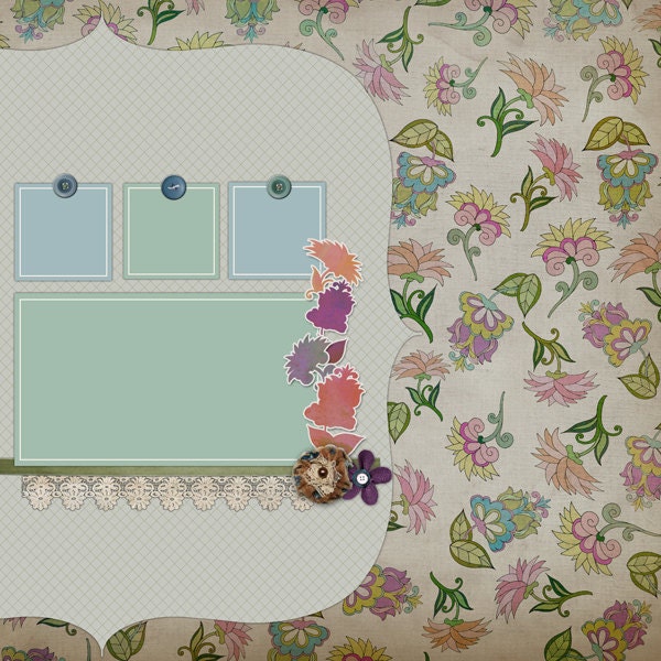 Easter Spring Digital Embellishments Pack