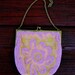 One More For The Road..Vintage 1930's Crewel Work Beaded Rose Purse
